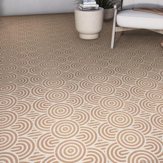 mediteransky maly art deco vzorkovany klasicky rustikalny dlazdicovy cerveny cotto il f-odolny vintage kupelna terasa obyvacka spalna antikovany vlnity povrch.jpg